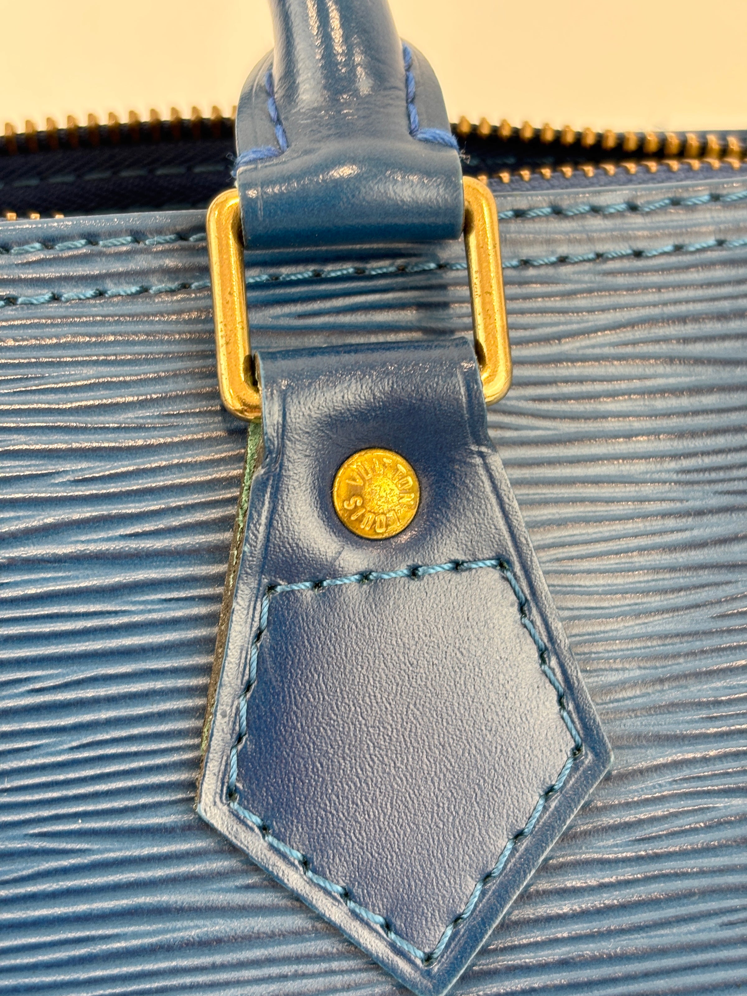 Speedy 25 in Blue Epi Leather