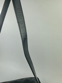 Gancini Large Flip-Lock Black Patent / Calfskin Crossbody Bag