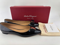 Emy Ballet Flat Black Patent Leather Size 38.5