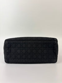 Vintage Small Lady Dior in Black Quilted Nylon