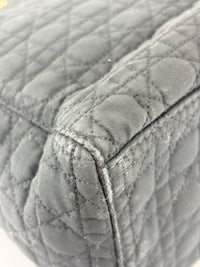 Vintage Small Lady Dior in Black Quilted Nylon