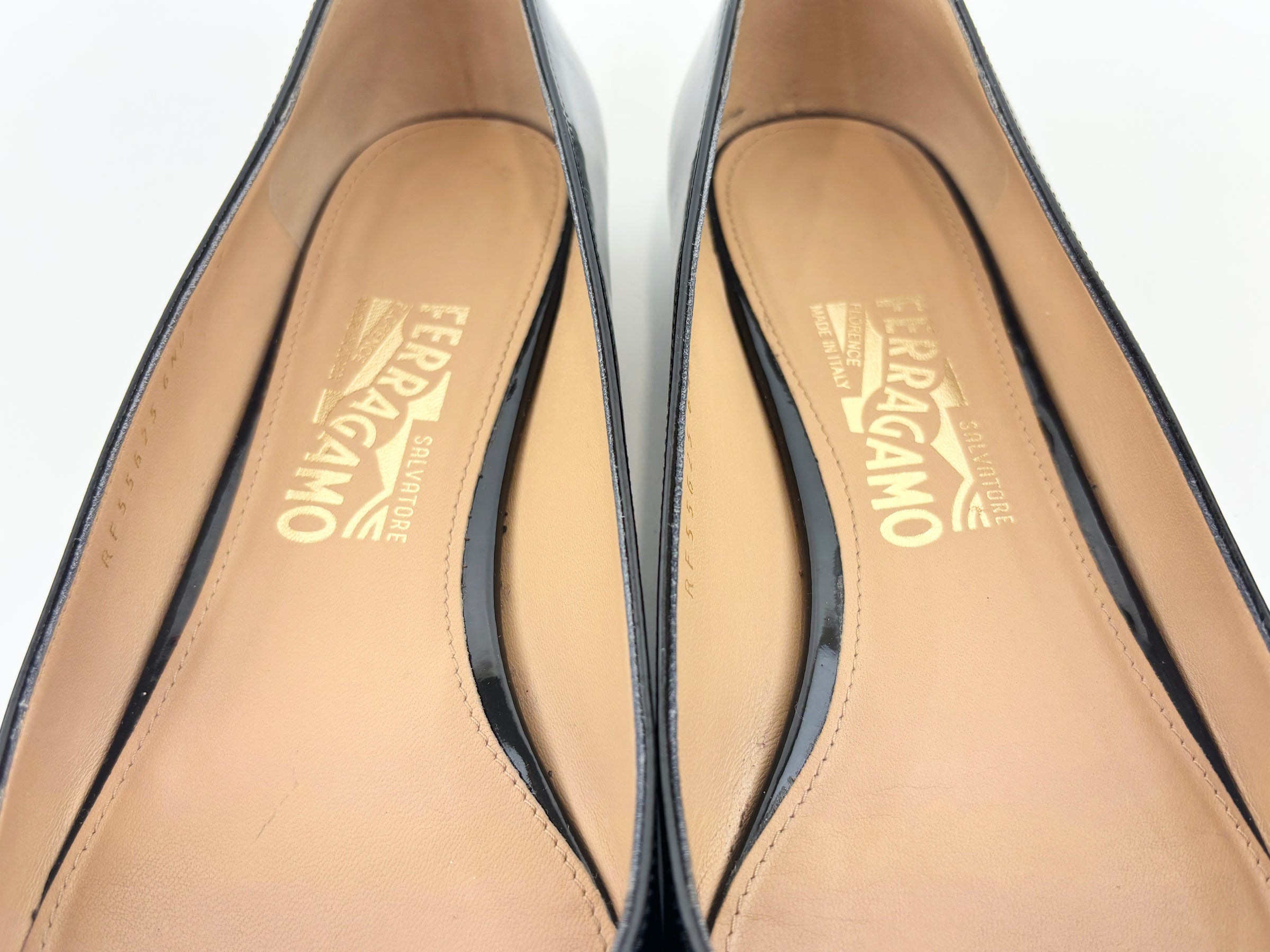 Emy Ballet Flat Black Patent Leather Size 38.5