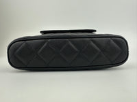 25P Polly Pocket Black Caviar Purse with Chain GHW