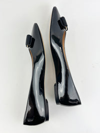 Emy Ballet Flat Black Patent Leather Size 38.5