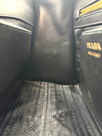 1BA046 Esplanade Satchel Red/Black Saffiano and City Calf Leather