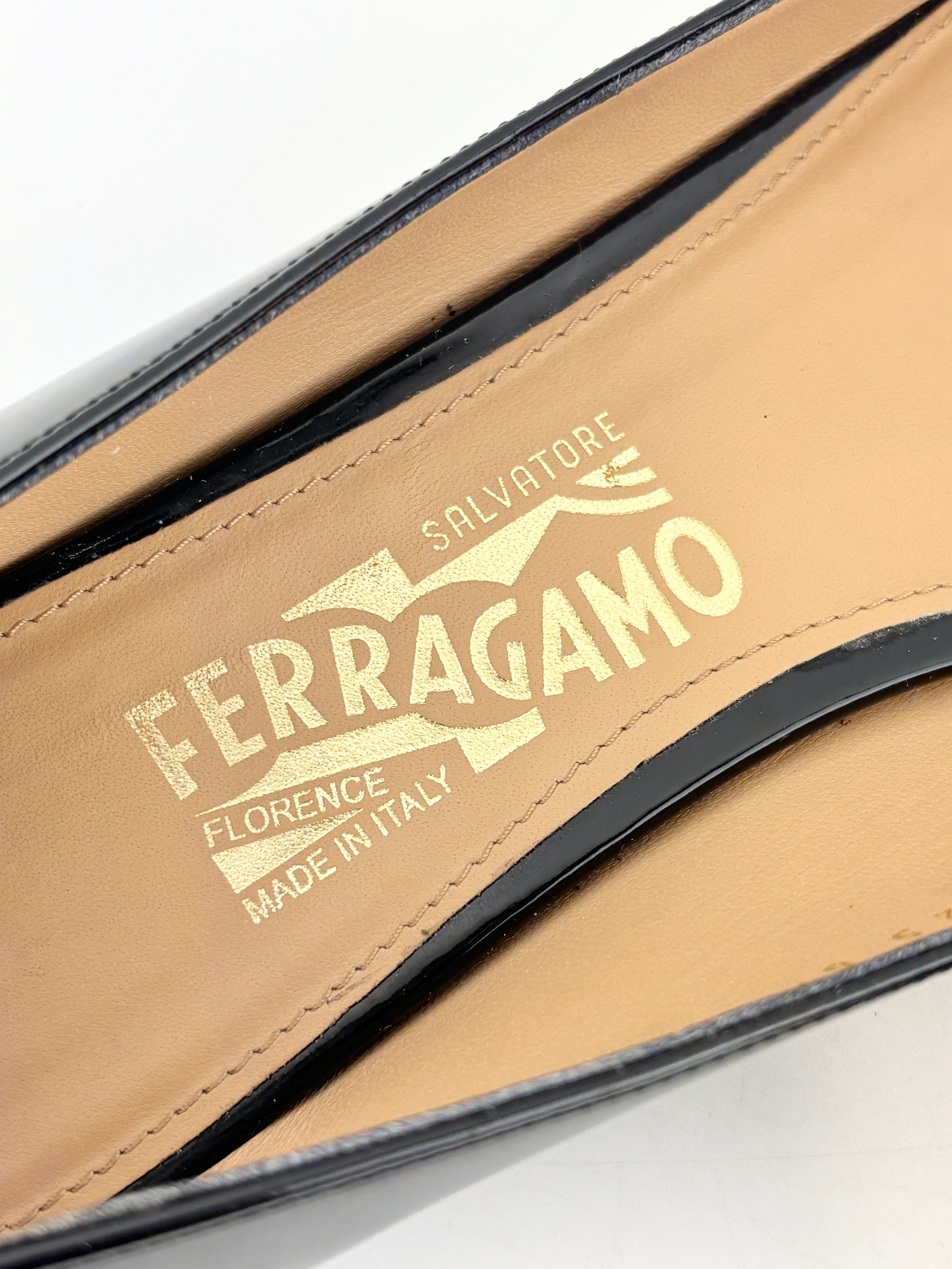 Emy Ballet Flat Black Patent Leather Size 38.5