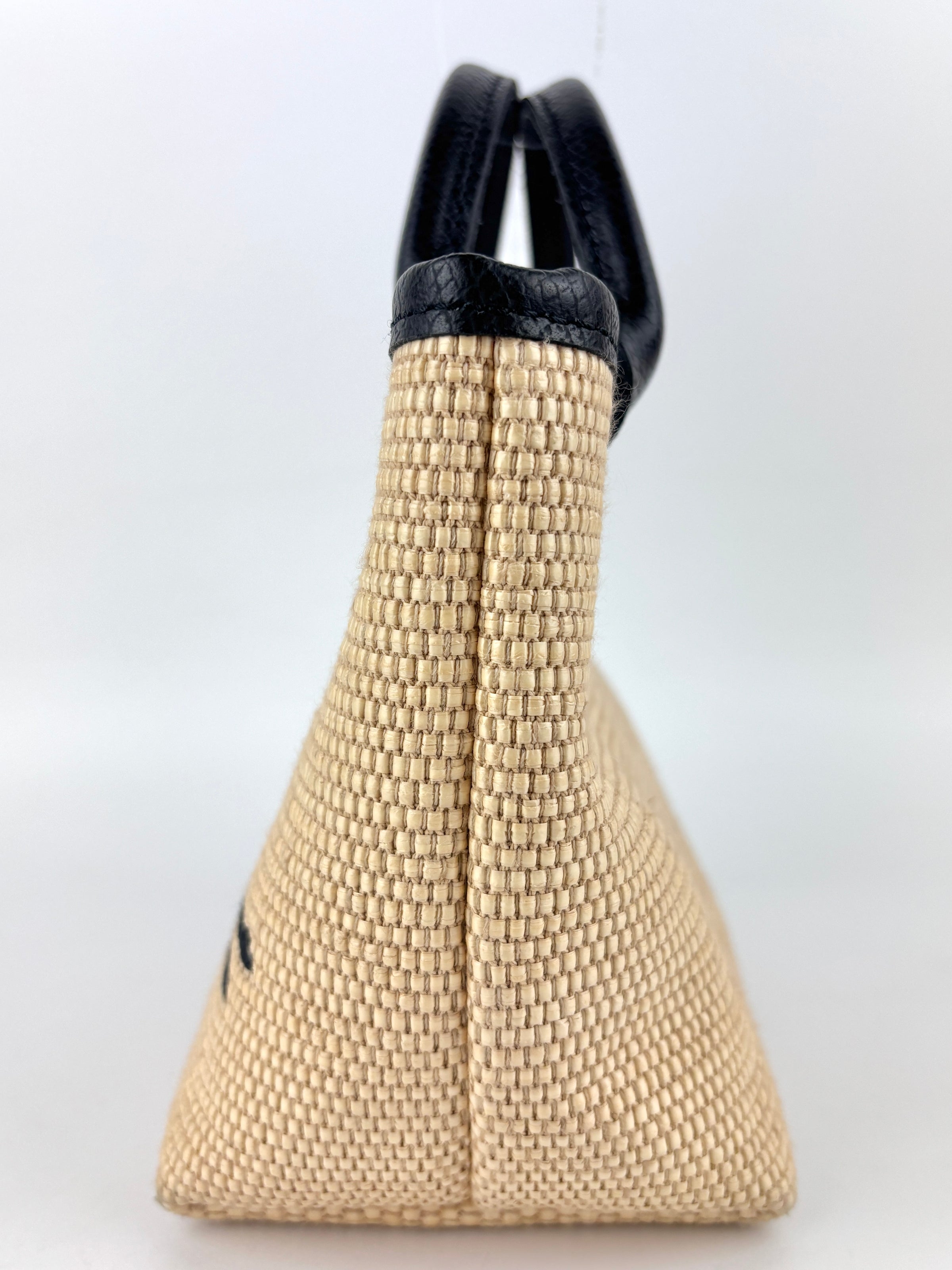 Le Panier Pliage S Canvas Basket Bag