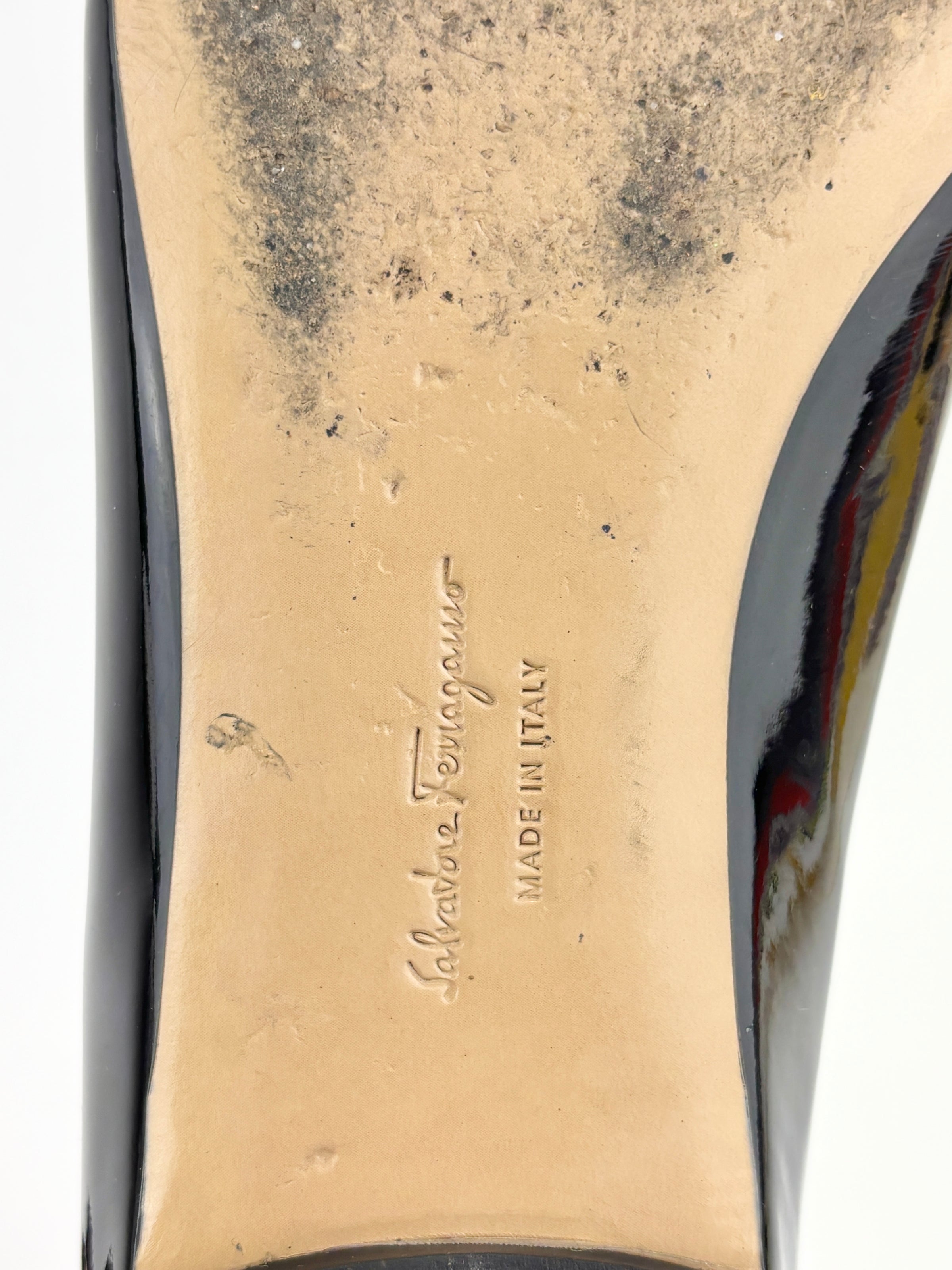 Emy Ballet Flat Black Patent Leather Size 38.5