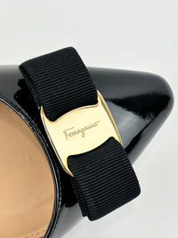 Emy Ballet Flat Black Patent Leather Size 38.5