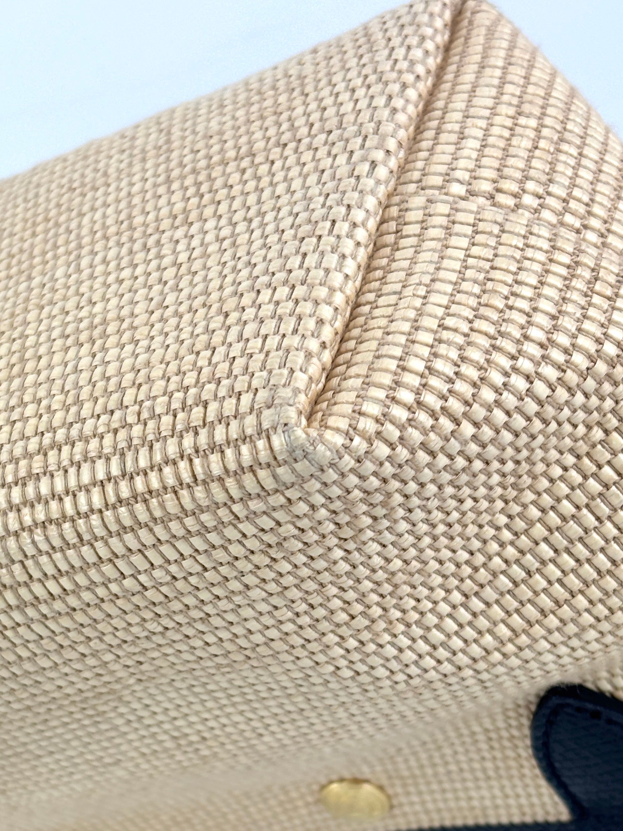 Le Panier Pliage S Canvas Basket Bag