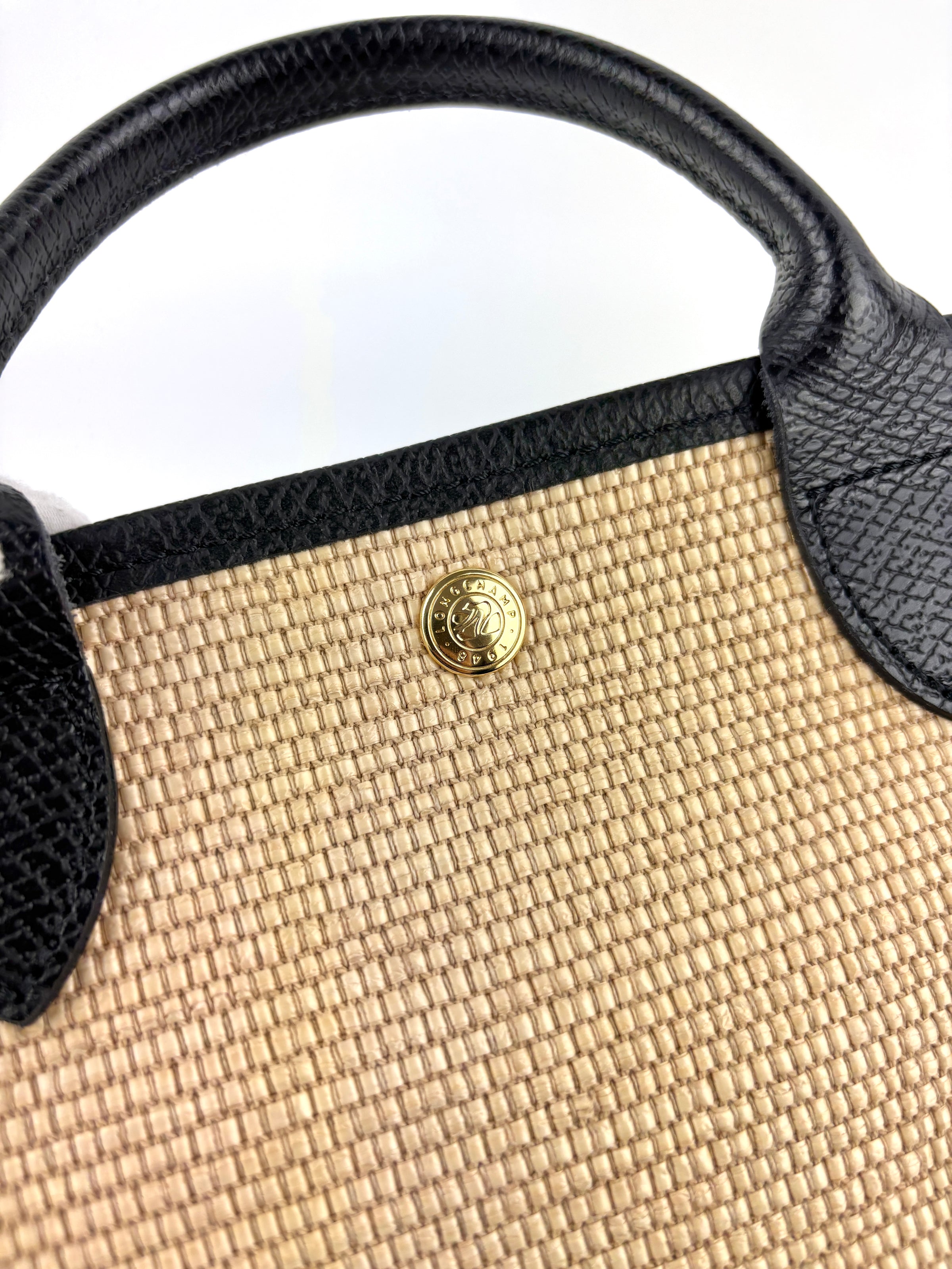 Le Panier Pliage S Canvas Basket Bag