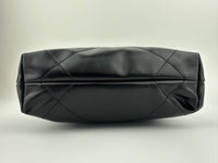 Mini 22 Black Shiny Calfskin & Gold-Tone Metal