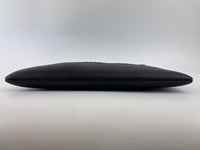 Smooth Calfskin Stripe Zip Clutch in Black