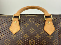 Limited Edition Speedy 30 Monogram Perforated Orange Bag