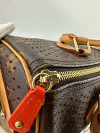 Limited Edition Speedy 30 Monogram Perforated Orange Bag