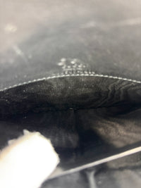 Micro Guccissima Flap Wallet on Chain in Black