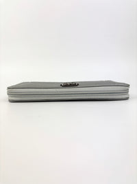 Boy Silver Chevron Quilted Zip Around Wallet RHW