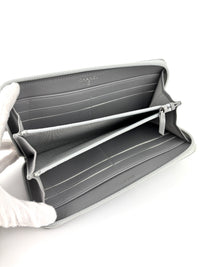 Boy Silver Chevron Quilted Zip Around Wallet RHW