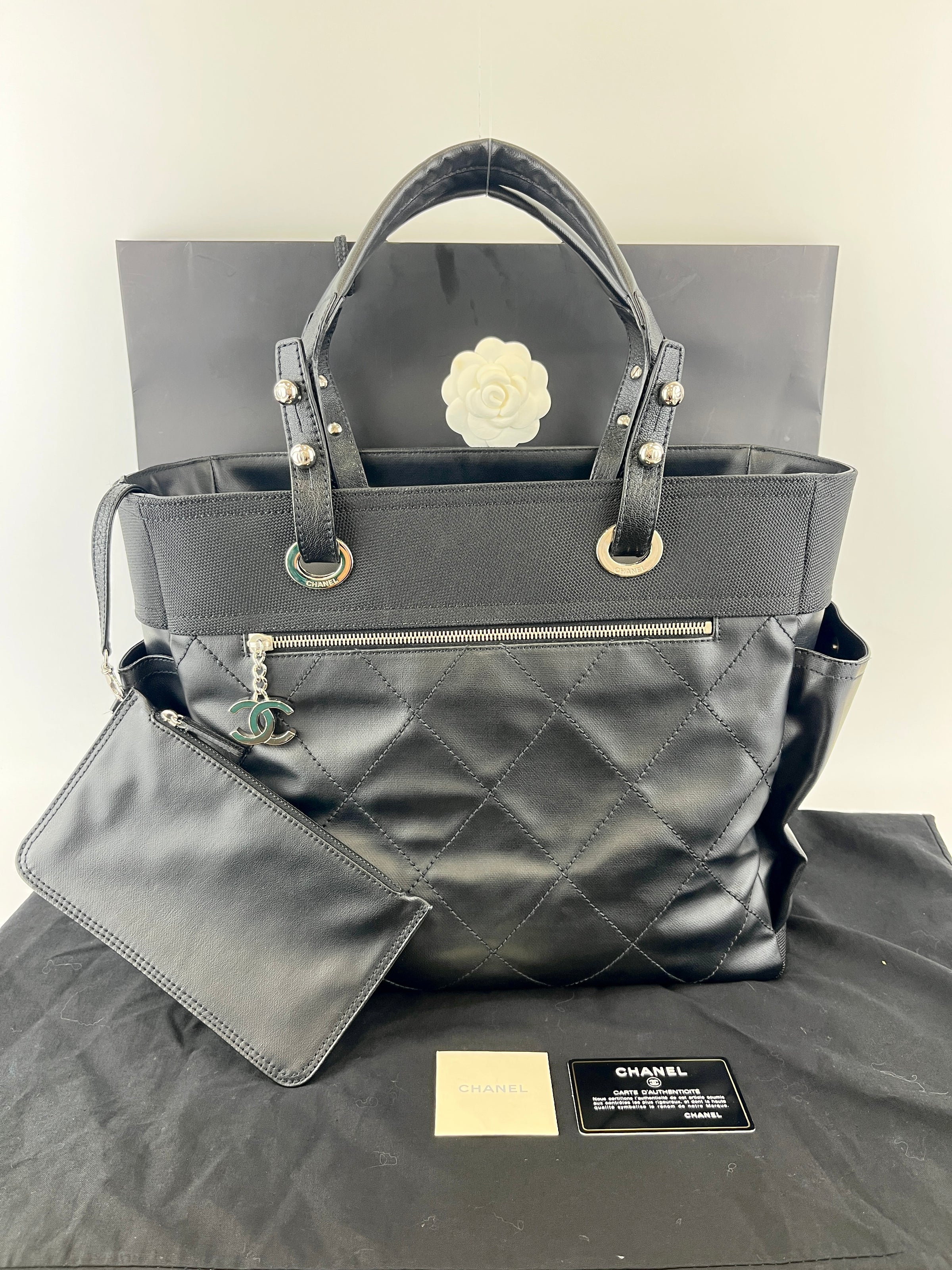 Large Paris Biarritz Tote in Black