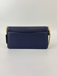 CDD66 Tabby Chain Crossbody Bag 19 in Blue Crystal Embellished Logo