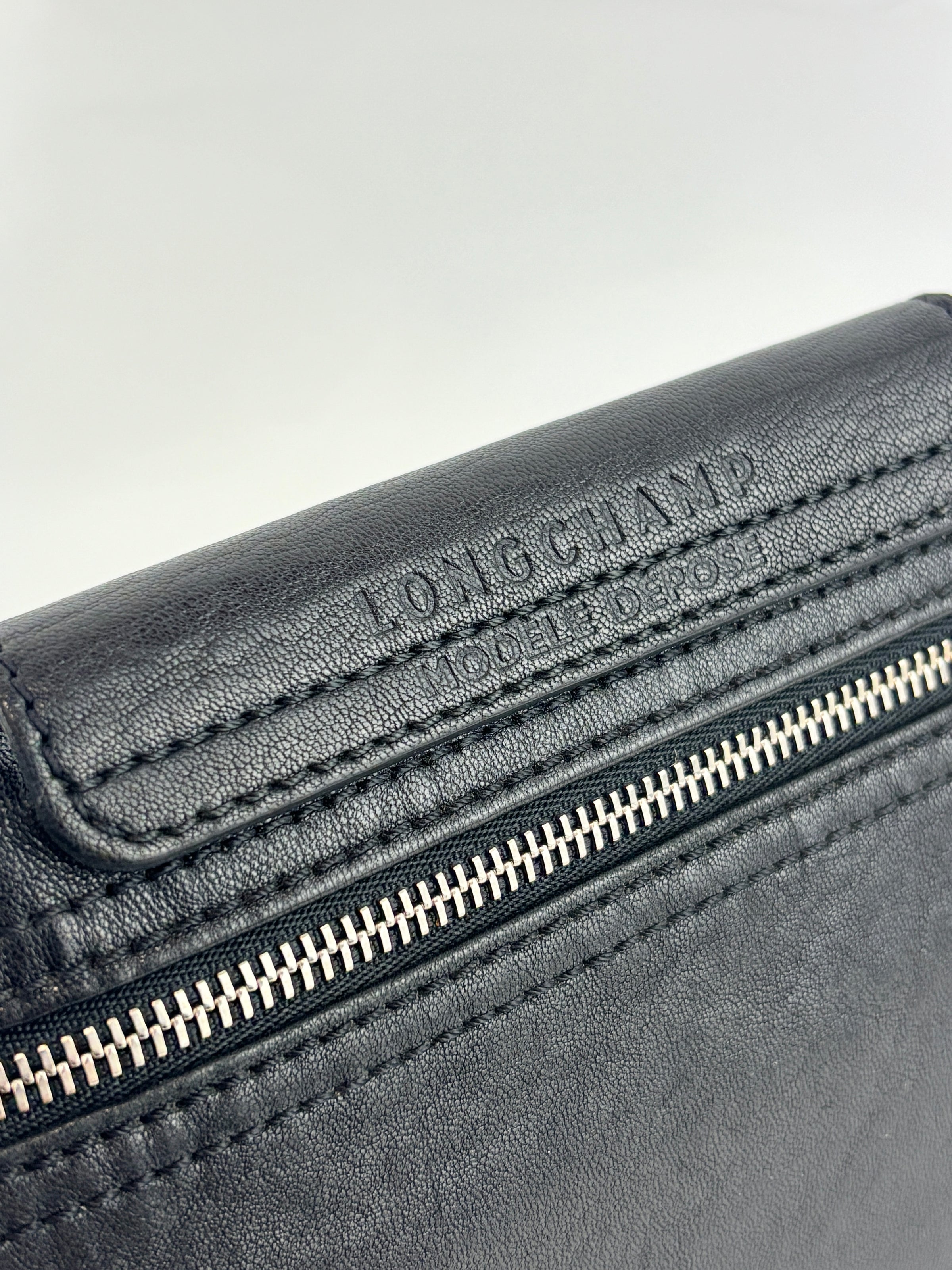 Le Pliage Etoile Star Crossbody Bag Black and Silver