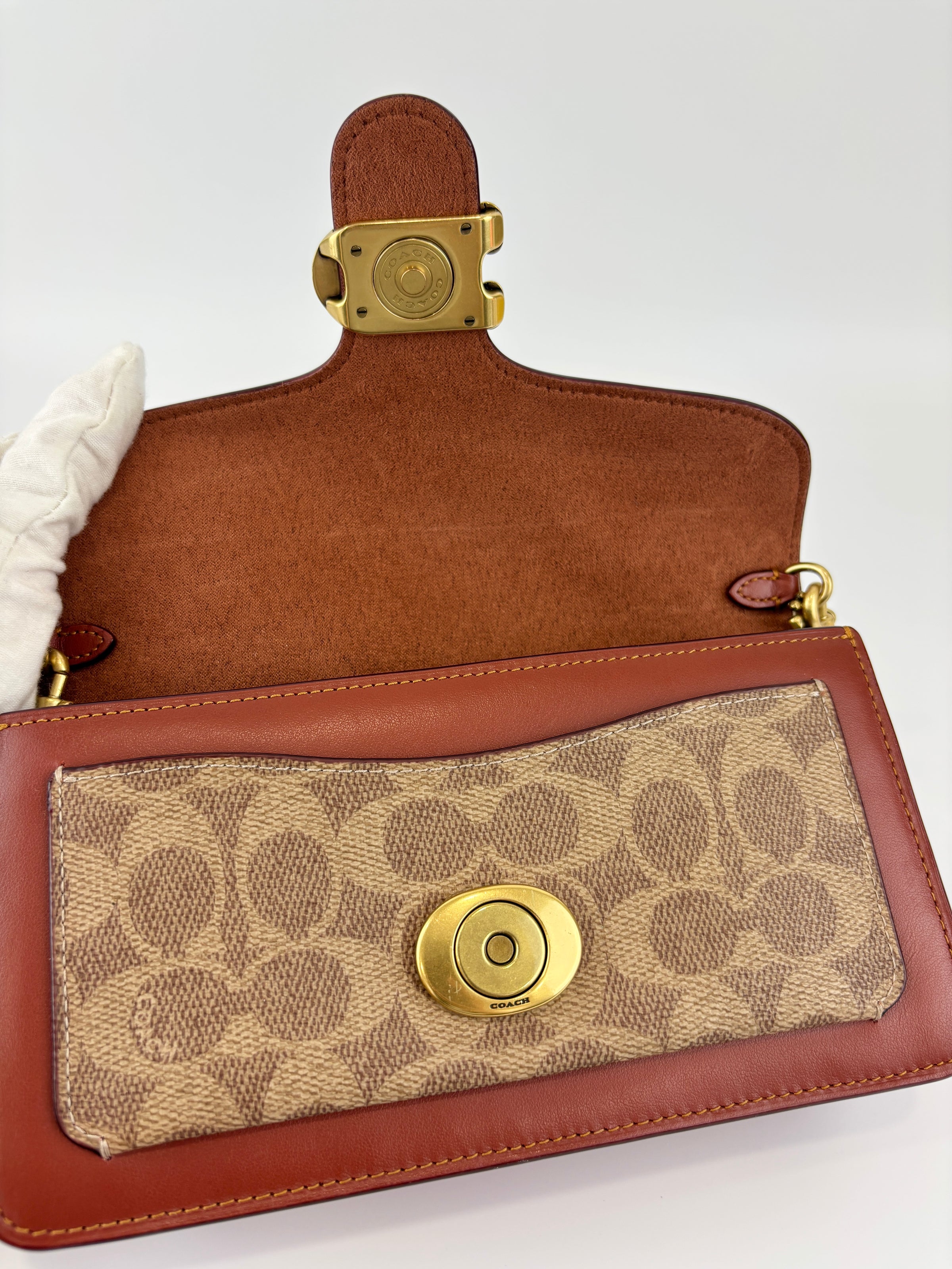 CE774 Tabby Chain Clutch in Signature Canvas