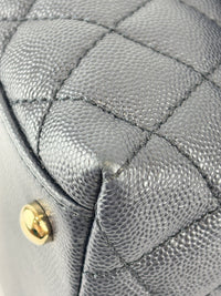 29cm Medium Coco Handle in Navy Caviar GHW
