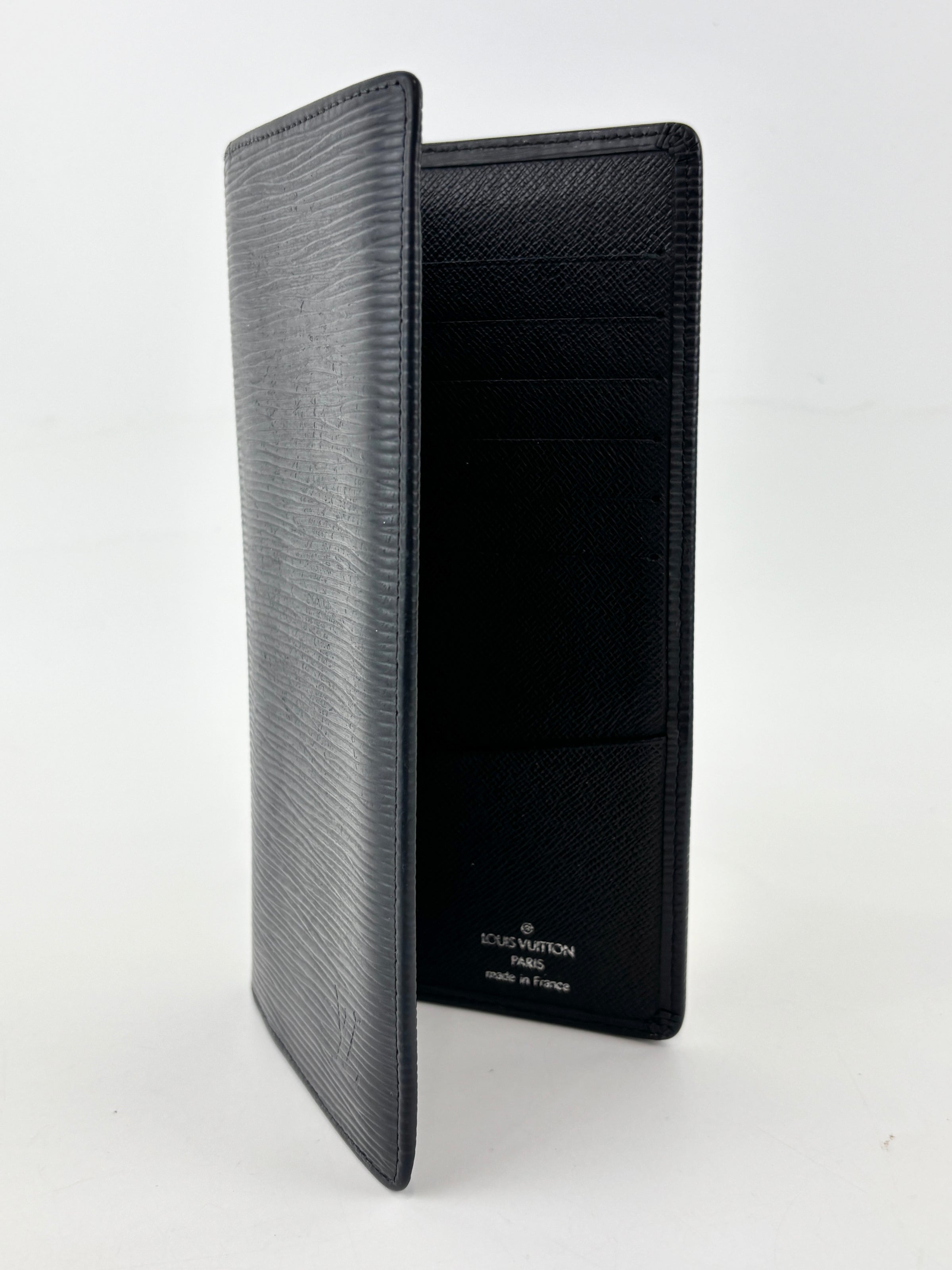 Brazza Wallet Black Epi Leather