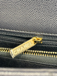 29cm Medium Coco Handle in Navy Caviar GHW