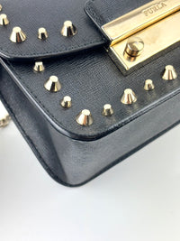 Metropolis Mini Studded Black Bag - Glampot
