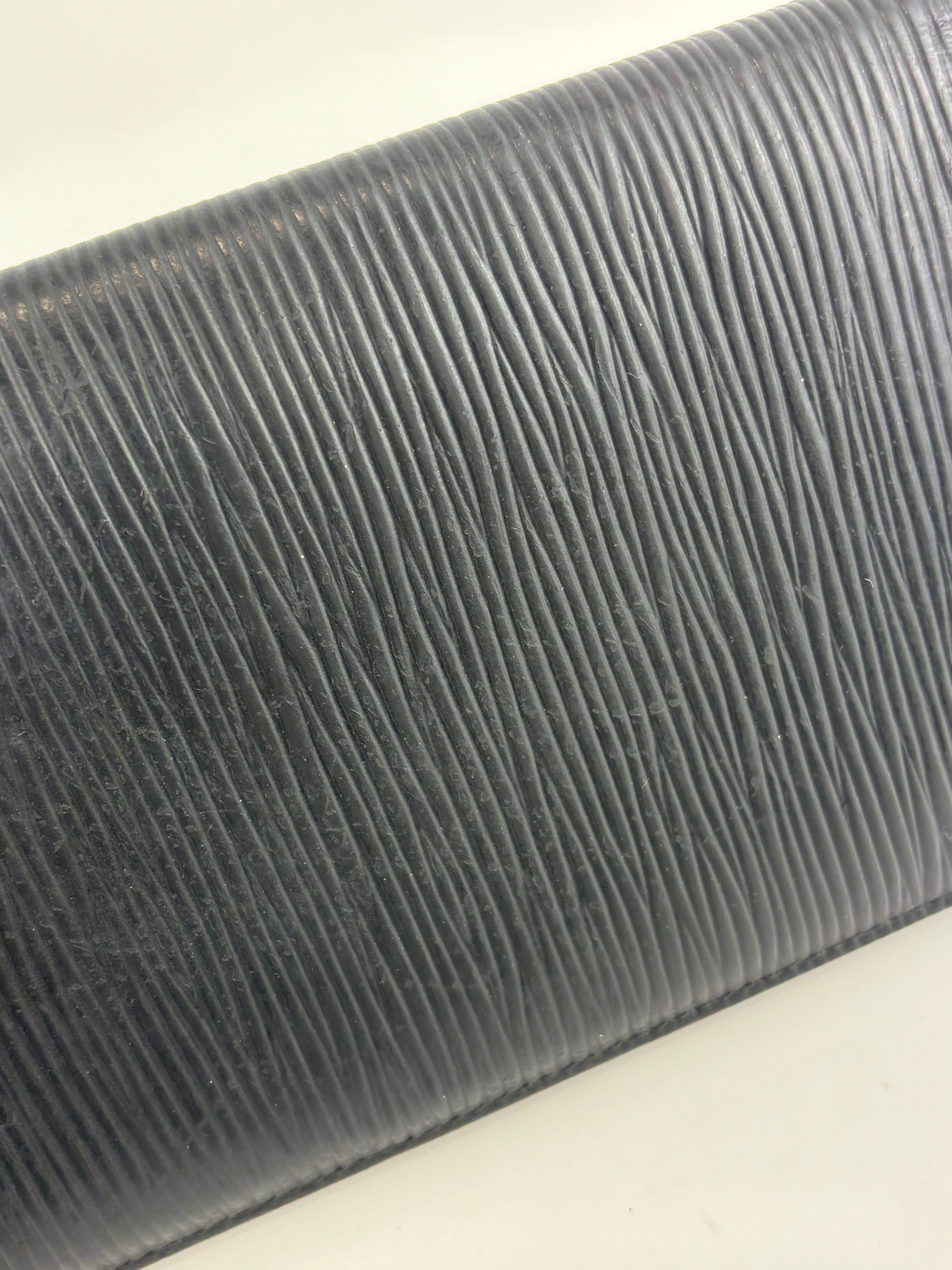 Brazza Wallet Black Epi Leather