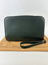 M30182 Baikal Clutch Ardoise/Green Taiga Leather GHW