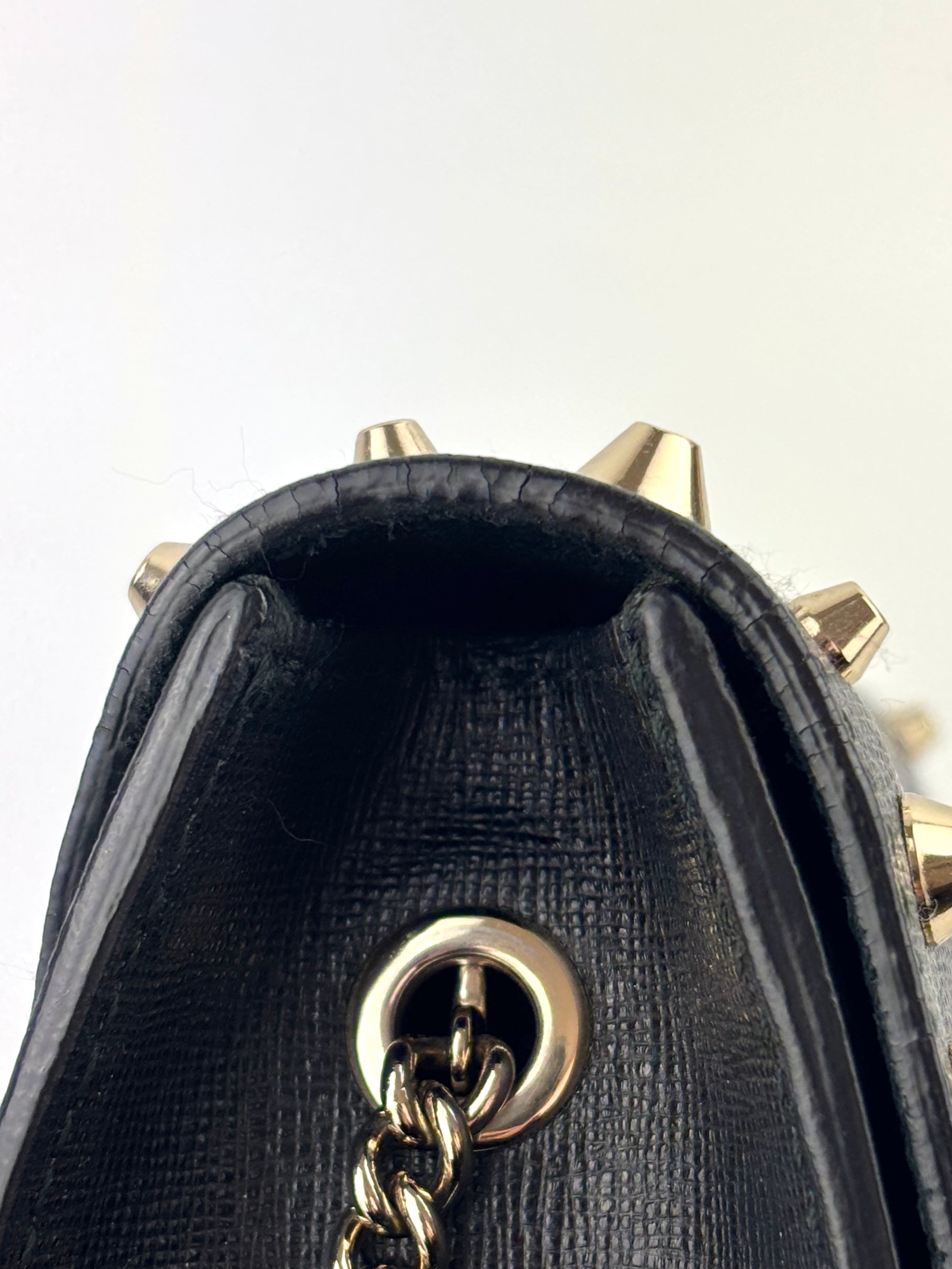 Metropolis Mini Studded Black Bag - Glampot