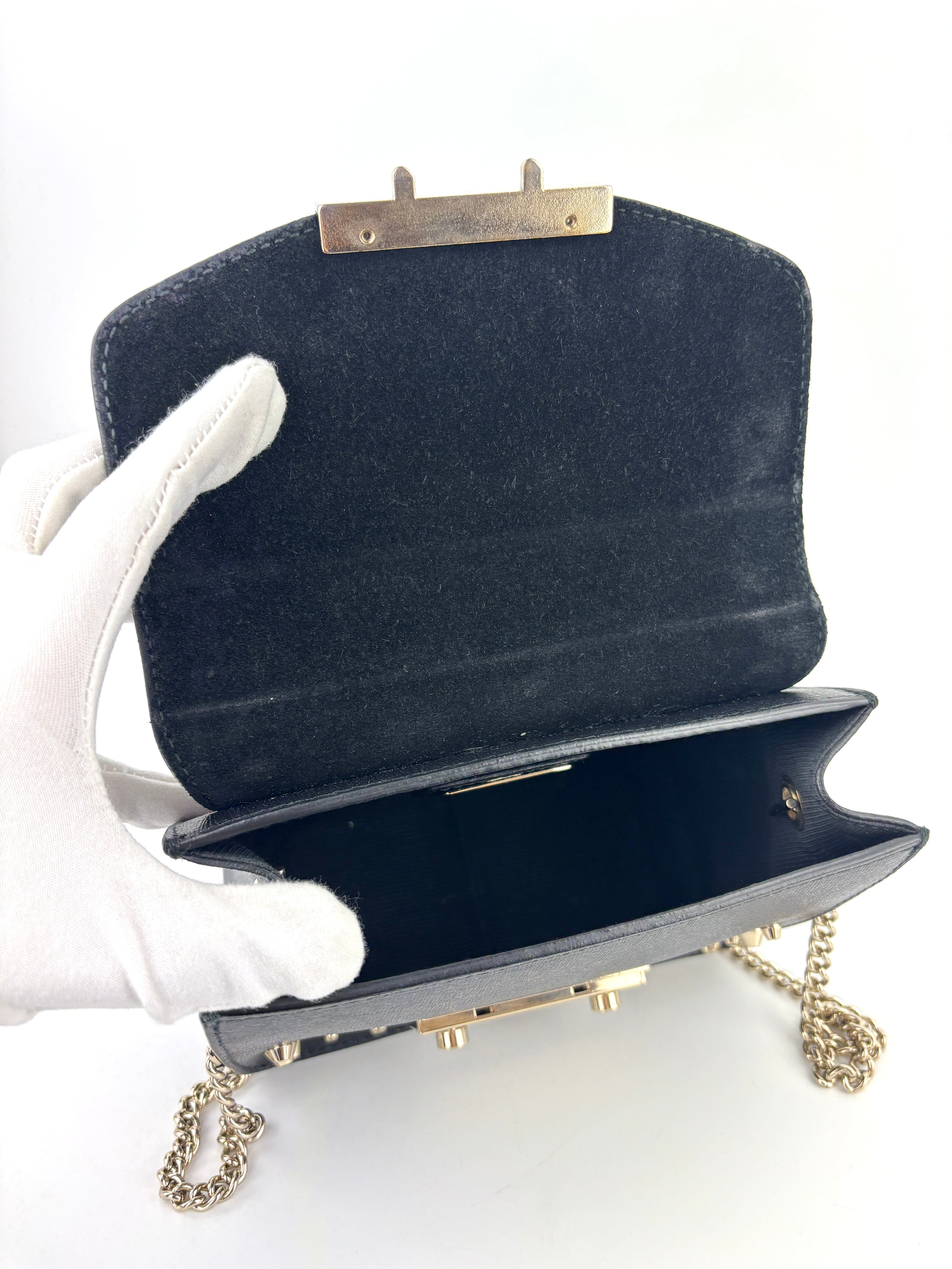 Metropolis Mini Studded Black Bag - Glampot