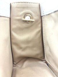 Metropolis Mini Gold Studded White Bag