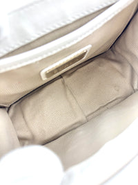 Metropolis Mini Gold Studded White Bag