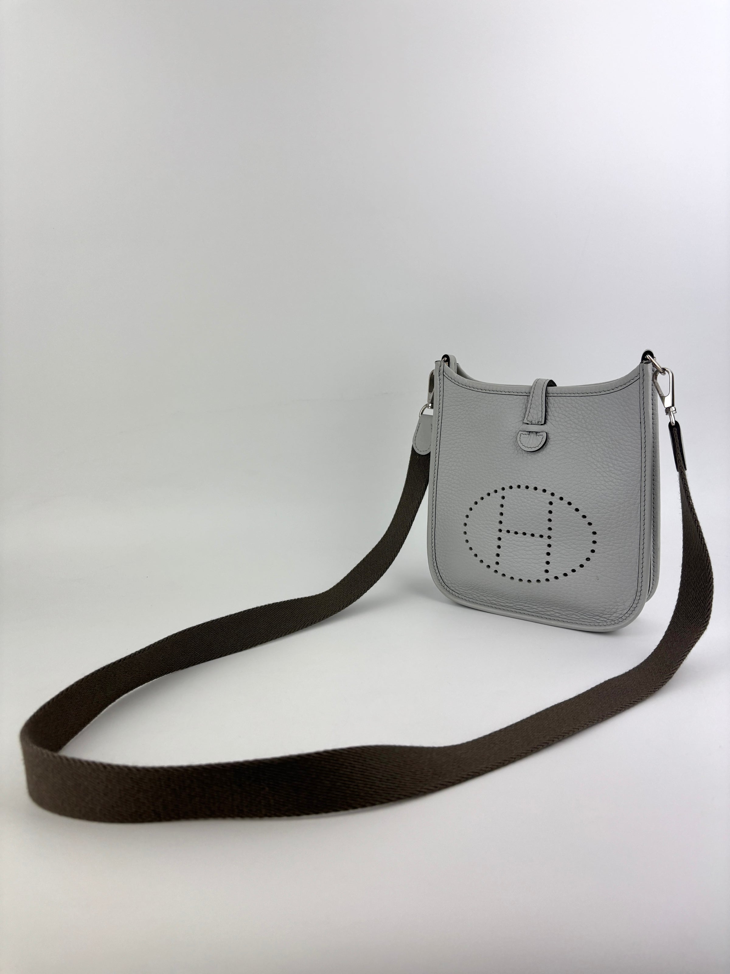 Mini Evelyne 16 Bleu Pale/Gris Etain PHW