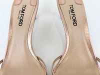 Whitney 55 Mules in Laminated Lizard-Embossed Leather Size 39.5