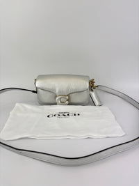 C7876 Pillow Tabby 18 Shoulder Bag in Metallic Silver