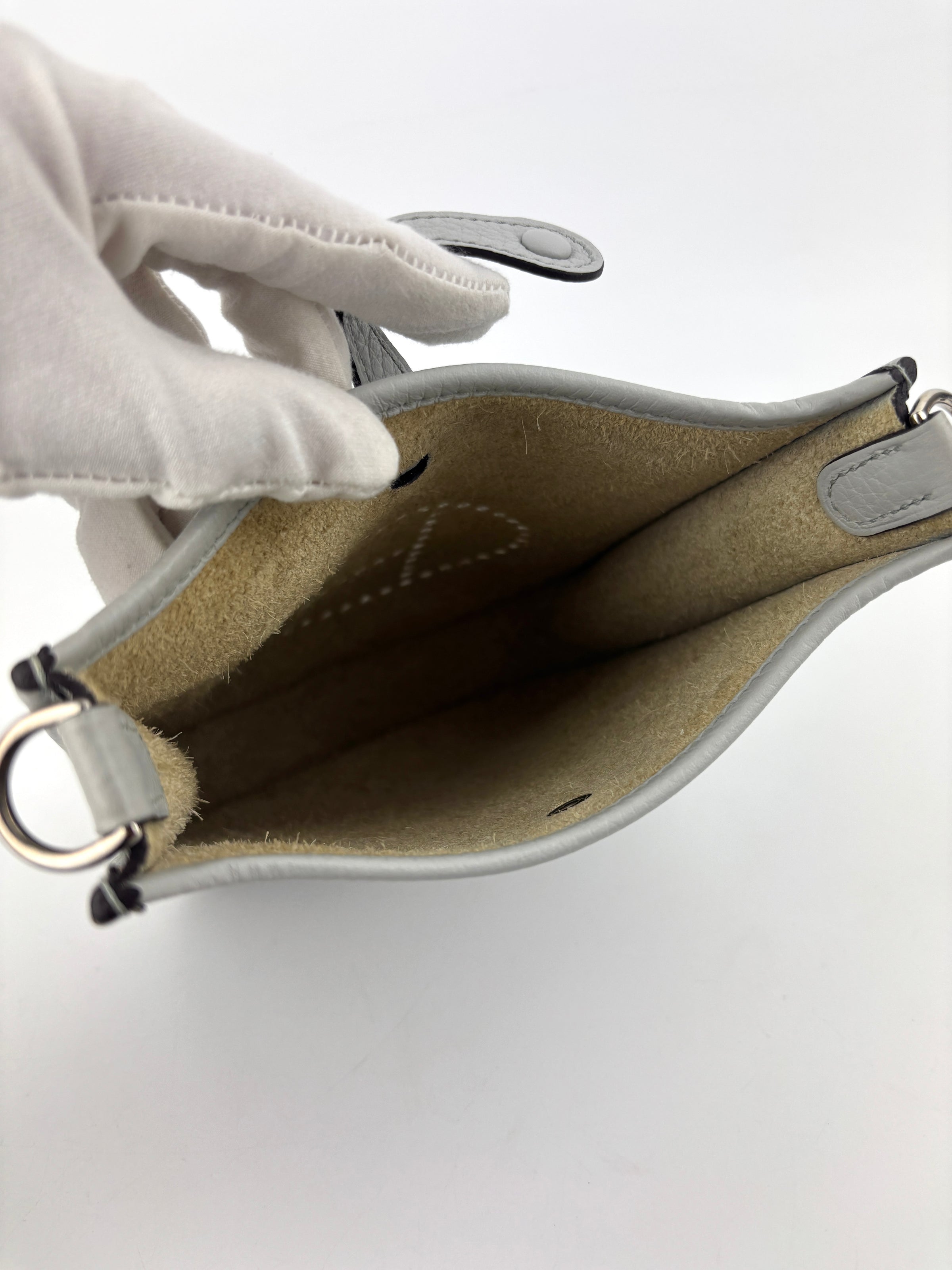 Mini Evelyne 16 Bleu Pale/Gris Etain PHW