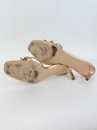 Whitney 55 Mules in Laminated Lizard-Embossed Leather Size 39.5