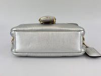 C7876 Pillow Tabby 18 Shoulder Bag in Metallic Silver