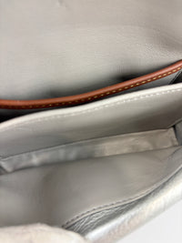 C7876 Pillow Tabby 18 Shoulder Bag in Metallic Silver