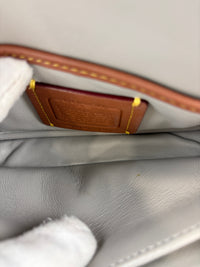 C7876 Pillow Tabby 18 Shoulder Bag in Metallic Silver