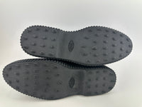 Crinkled Black Patent Leather Ankle Boots Size 37