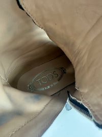 Crinkled Black Patent Leather Ankle Boots Size 37