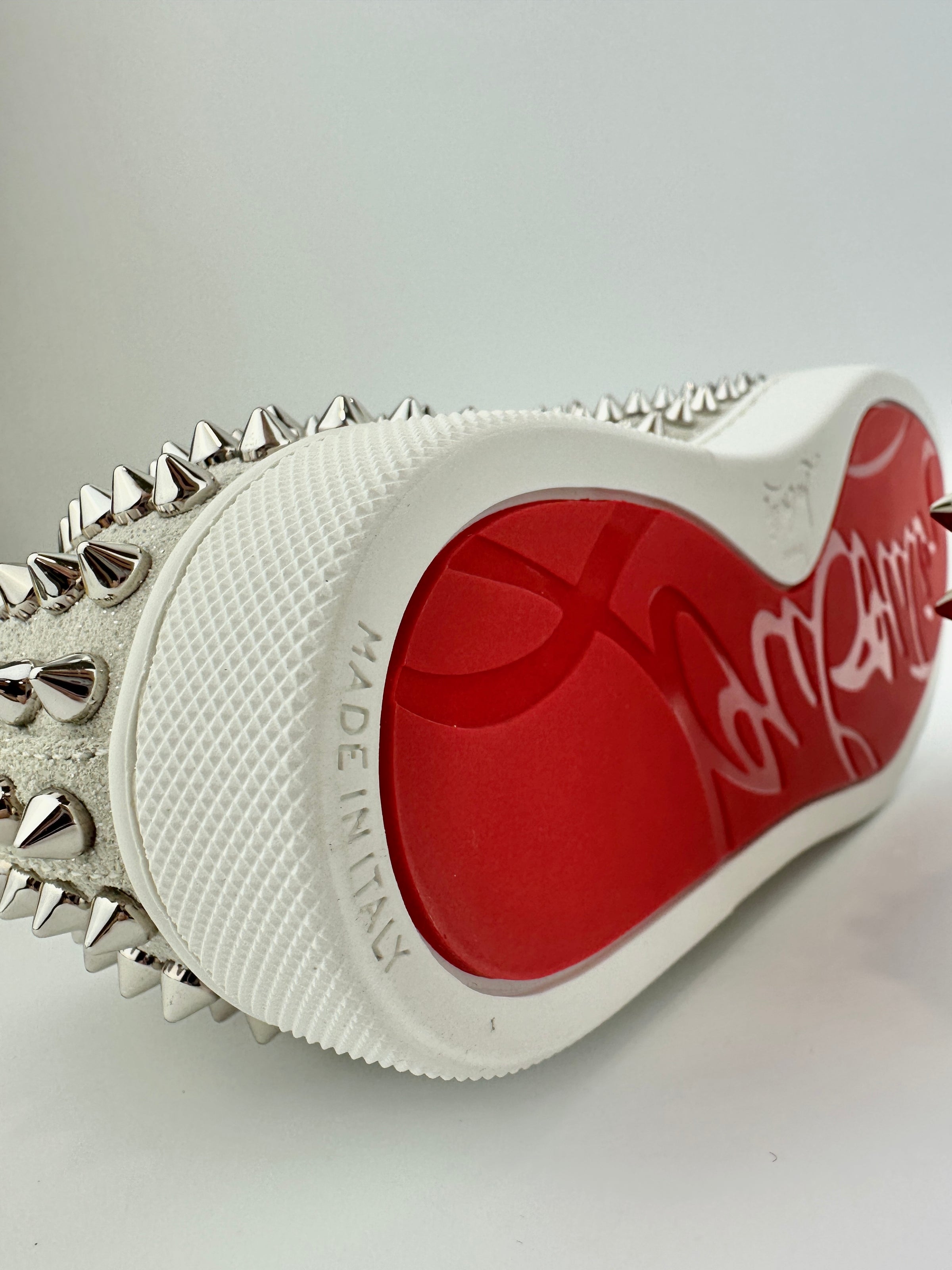 Roller Boat Grey Glitter Suede Sneakers Size 35.5