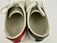 431919 Ace White Leather Embroidered Sequin Sneakers Size 36