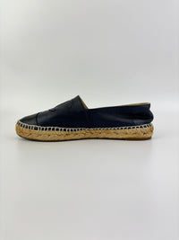 G29762 Espadrilles in Blue / Black Lambskin - Size 39