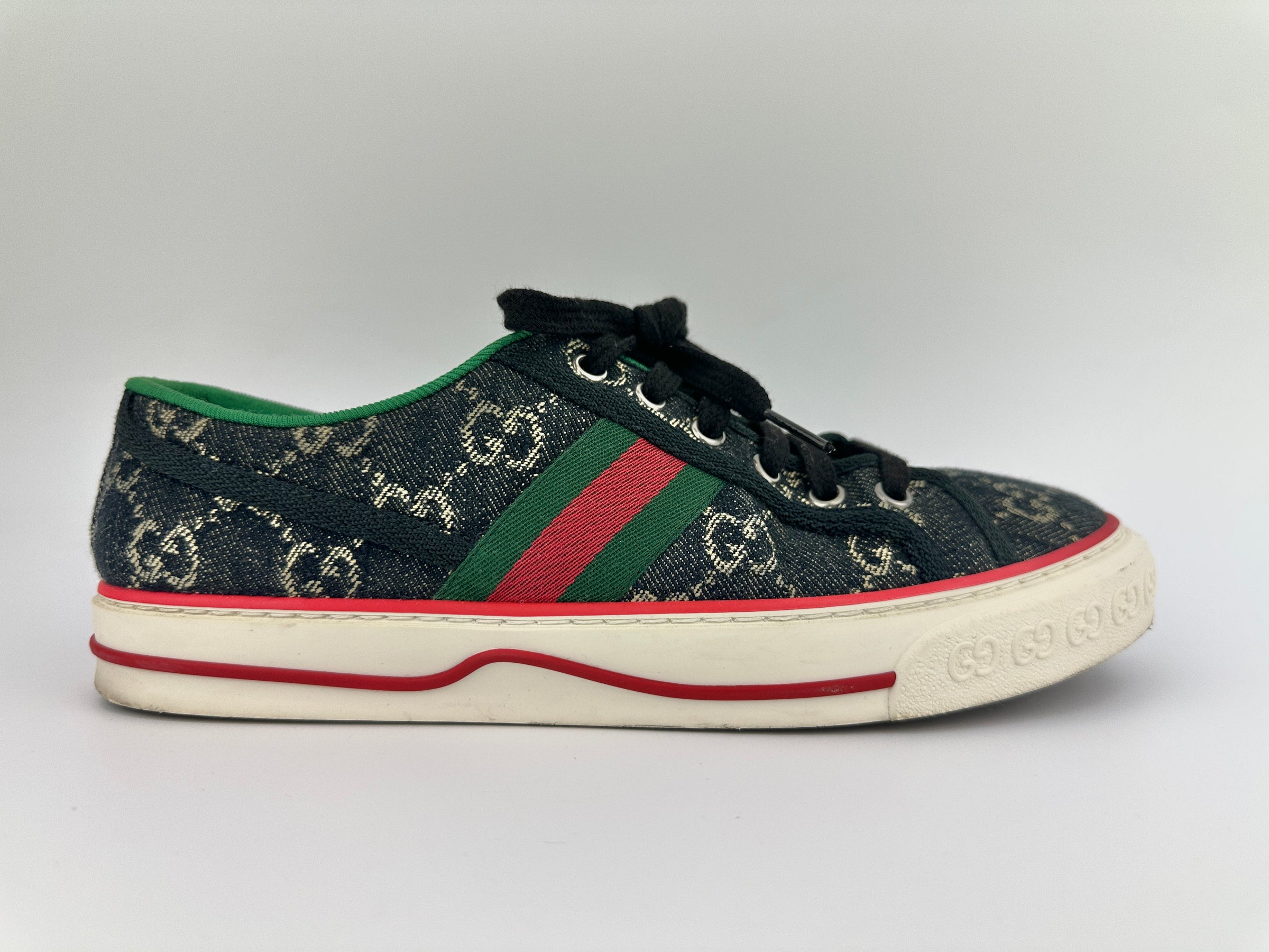 1977 Trainers Blue Denim Vintage Web Sneakers 237682 Size 39.5